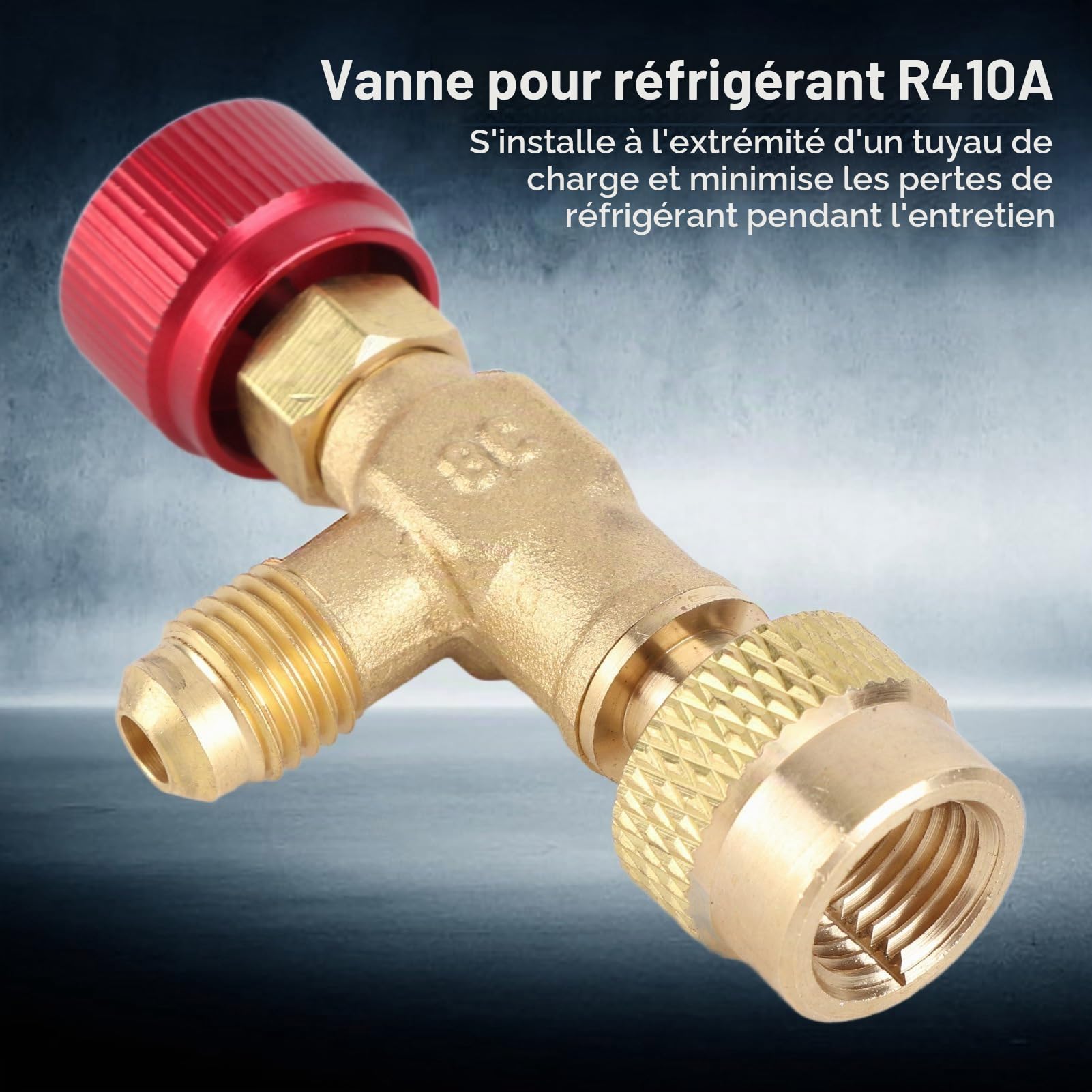 FTVOGUE Vanne sécurité clim R410A laiton 1/4-5/16