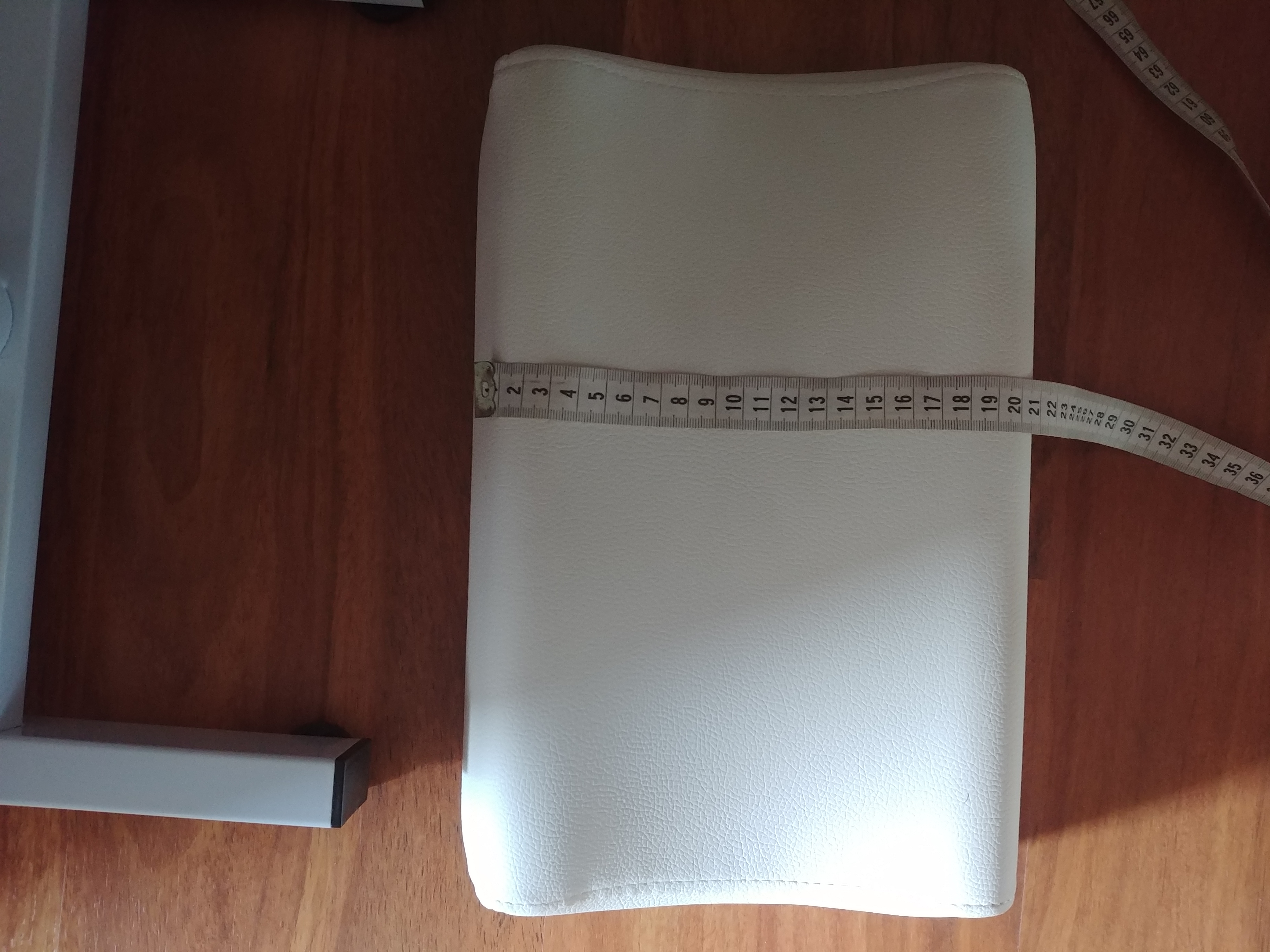 Ejoyous Tabouret Pédicure Repose-Pieds Blanc Hauteur Réglable
