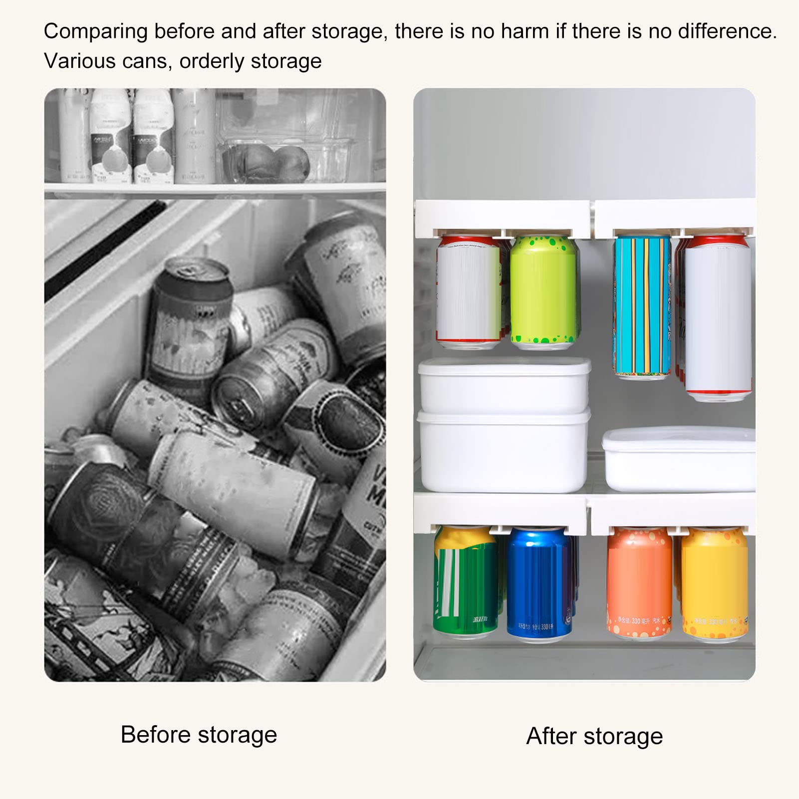 Tissting Kitchen Bathroom organiseur canettes frigo suspendu 8 canettes