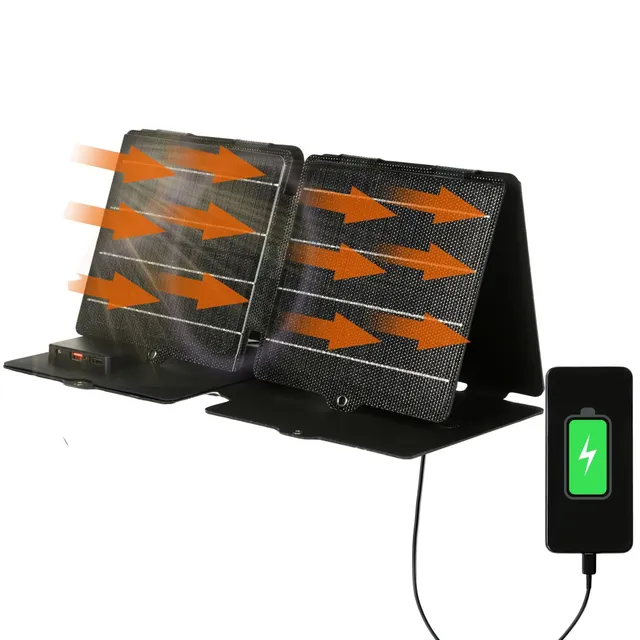Jadeshay chargeur solaire pliable 42W monocristallin USB
