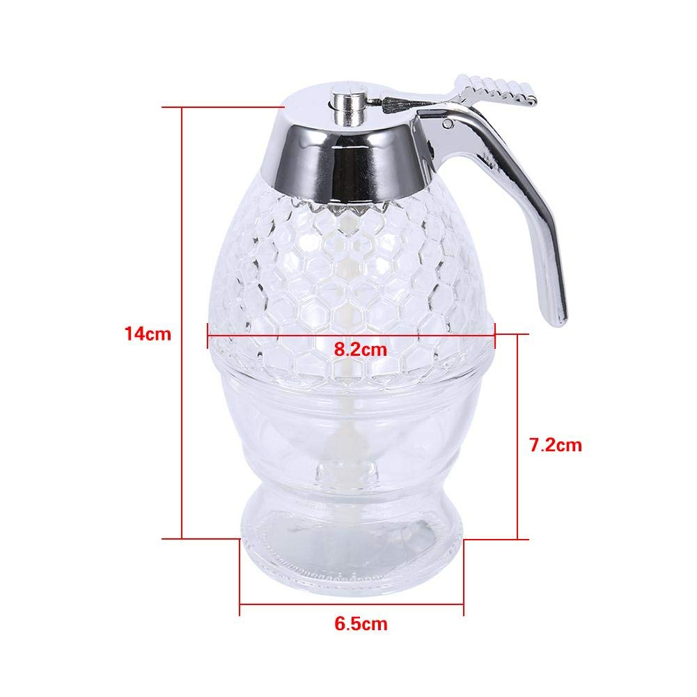 Jadeshay Articles Ménagers distributeur miel 200 ml transparent