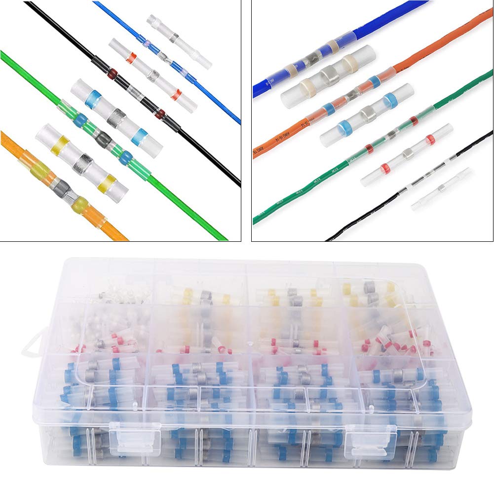 FTVOGUE Connecteur à souder thermorétractable étanche 300 pcs