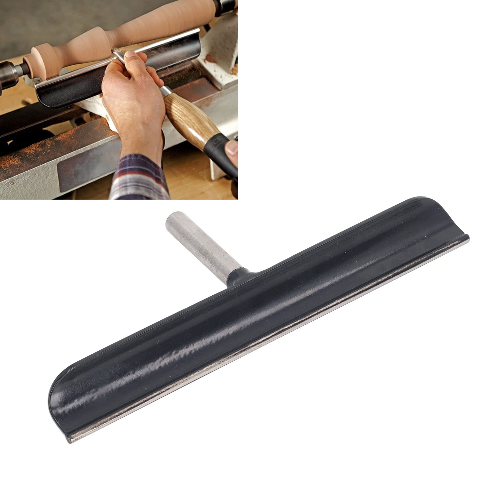 FTVOGUE Support Outil Tour Bois Inox 16 mm 30 cm Bol