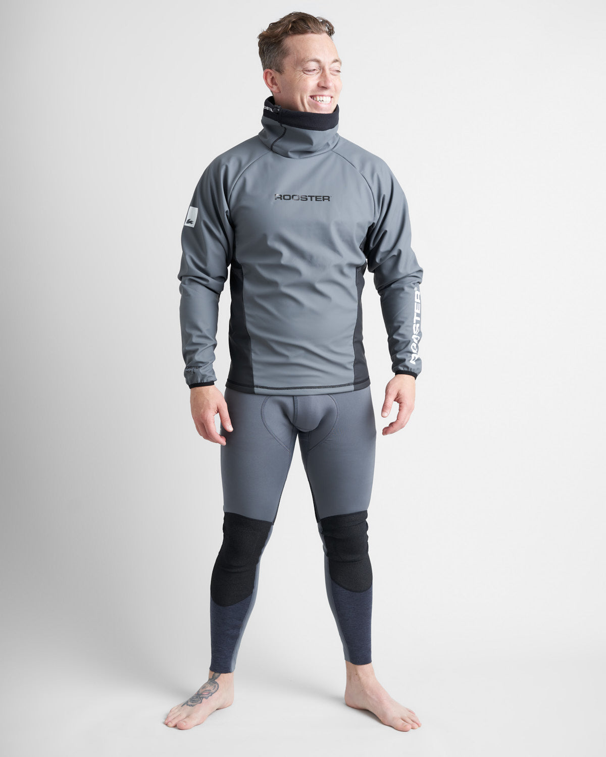Rooster Aquafleece Classic haut voile polaire gris bleu