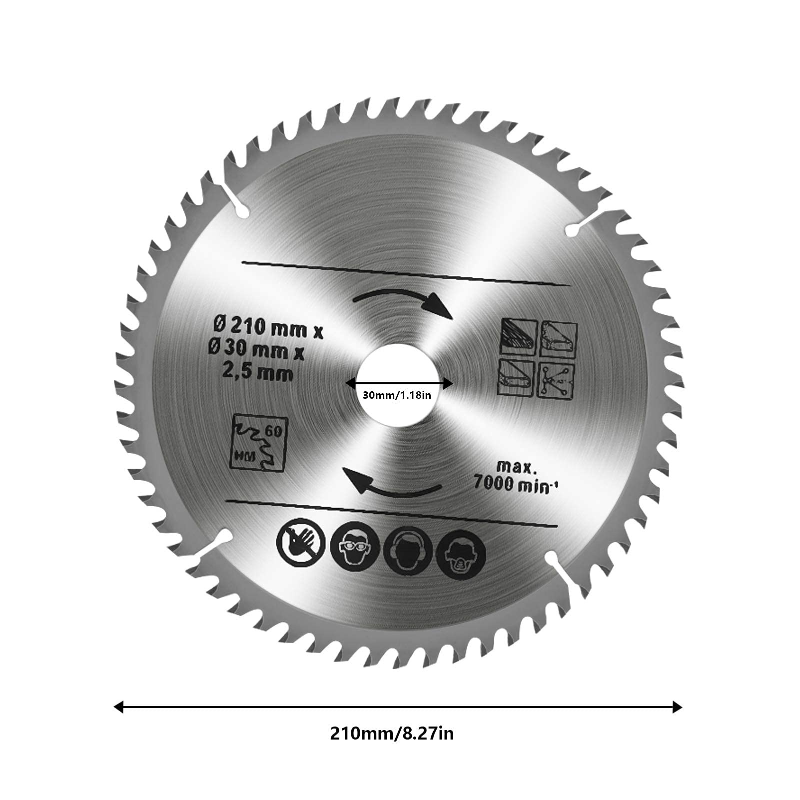 Ejoyous Home Improvement Tool lames scie 210x30mm x3