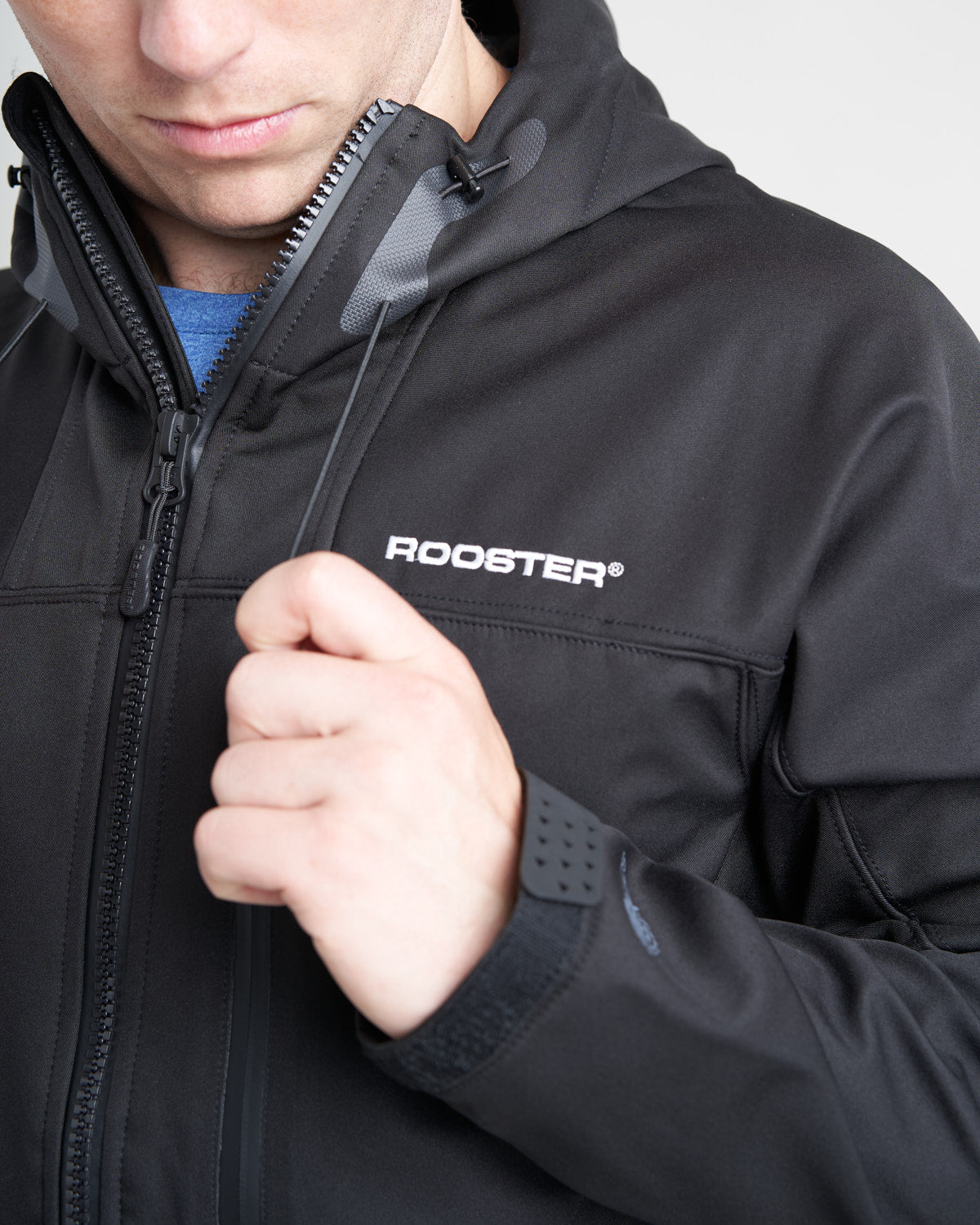 Rooster Coastal & Inshore Soft Shell veste softshell noir coupe-vent