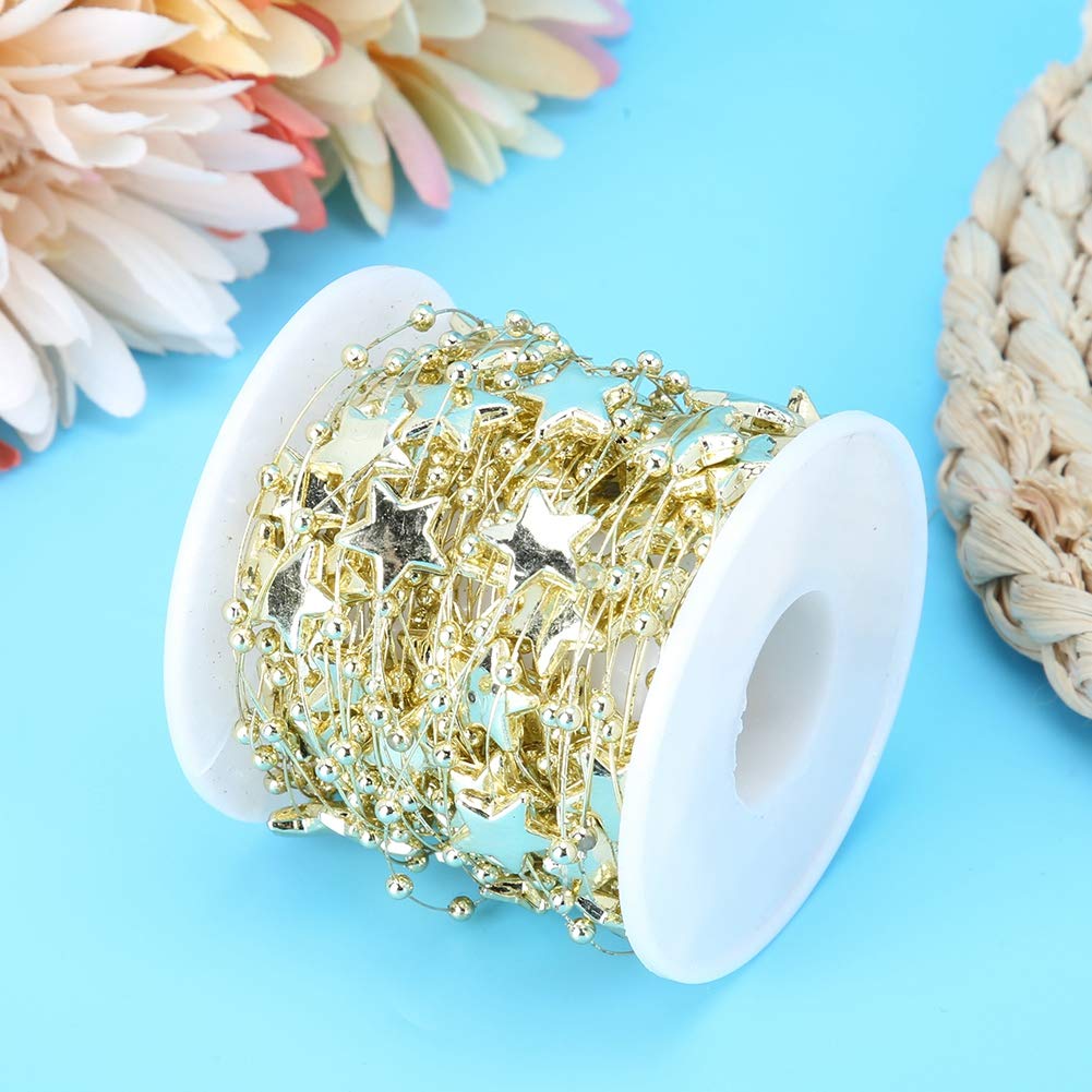 Tissting DIY chaîne perles étoile or 10 m bijoux