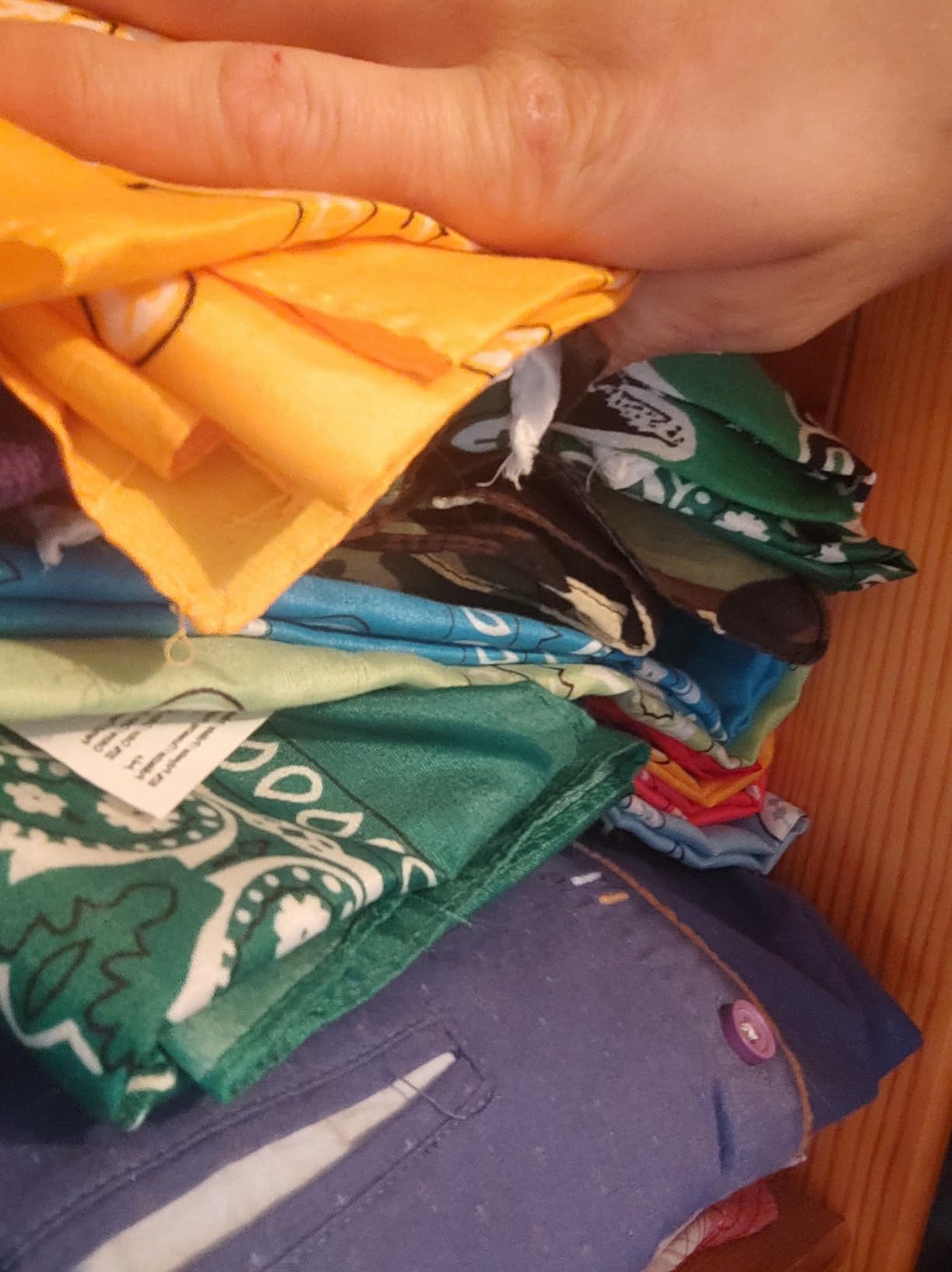 FEPITO Lot 36 Bandanas Cowboy Paisley Foulard Coton