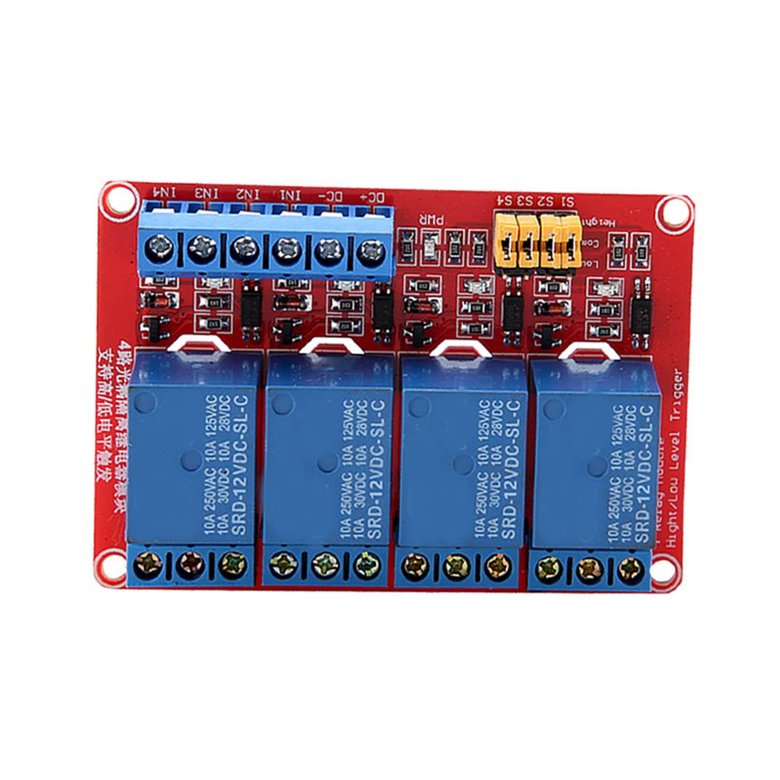 FTVOGUE module relais 4 canaux 12V DC optocoupleur