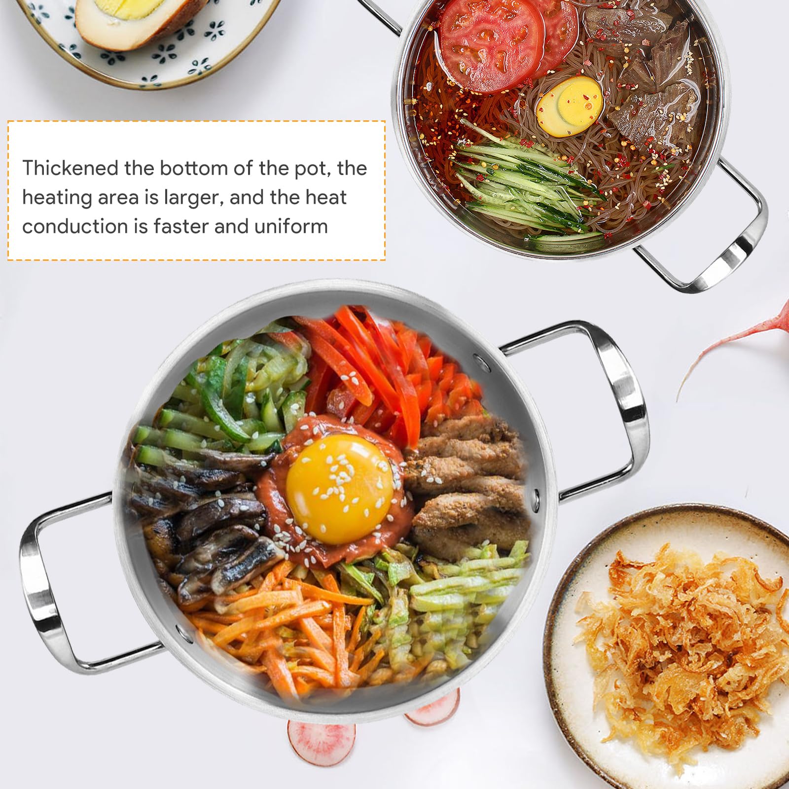Tissting marmite nouilles inox 18cm ramen induction