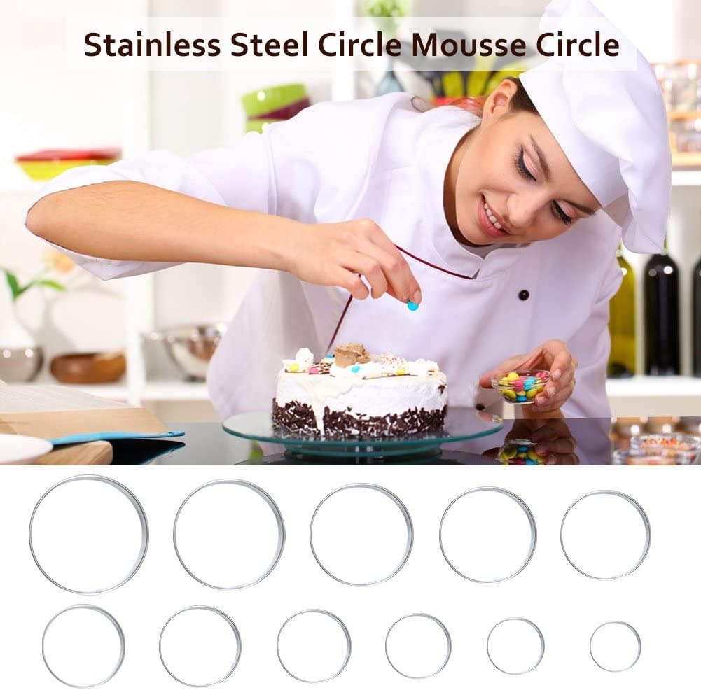 Ejoyous Kitchen emporte-pièces ronds inox 12 pièces