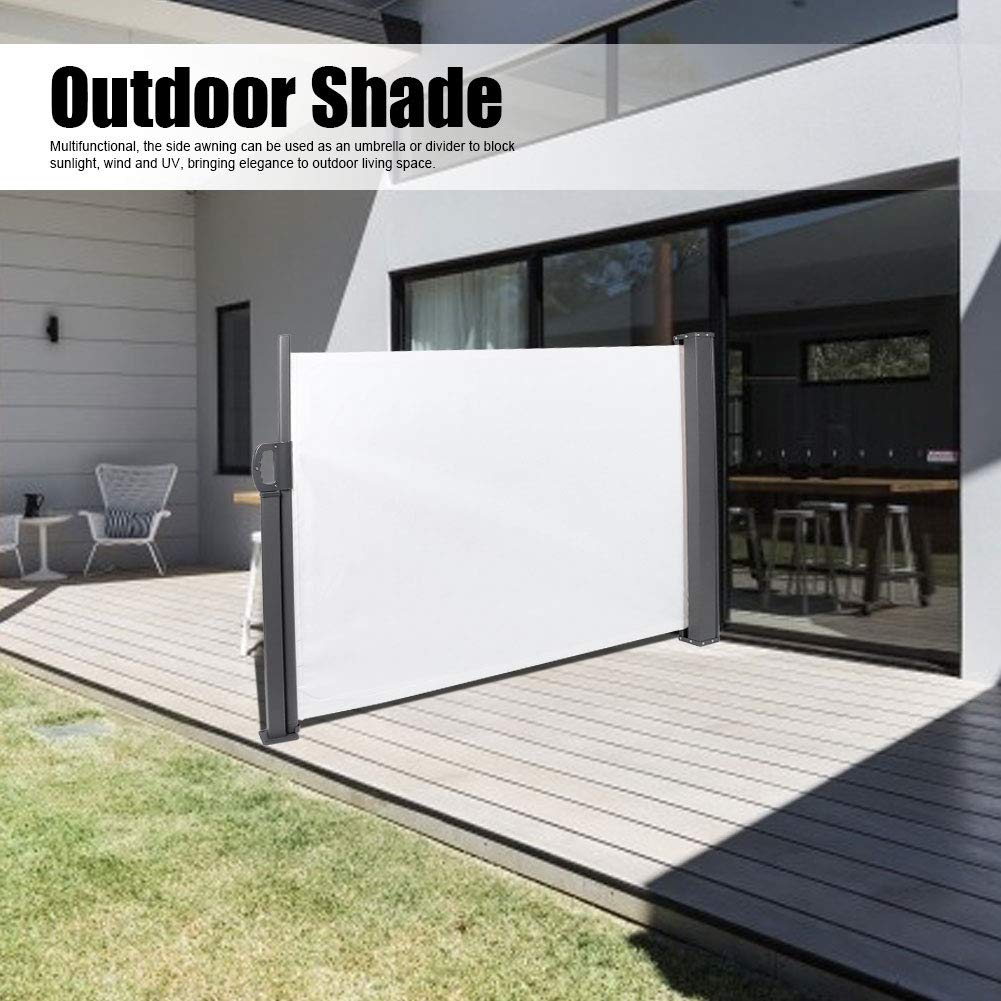 Ejoyous Brise Vue Rétractable Étanche Jardin Patio 39x118"