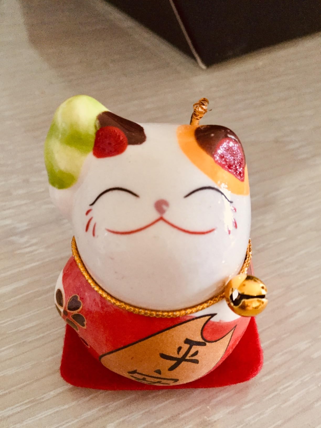 Tissting Home Decoration maneki neko figurines lot 5 couleurs