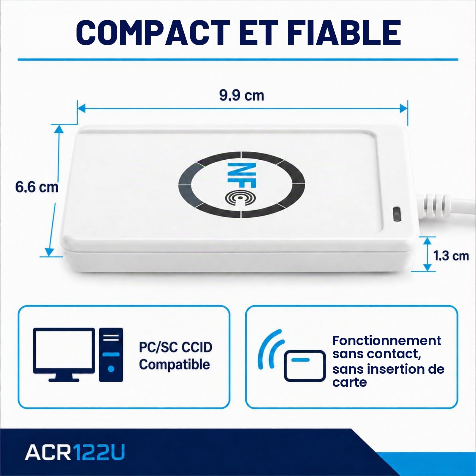 Jadeshay Installation Électrique lecteur NFC ACR122U USB