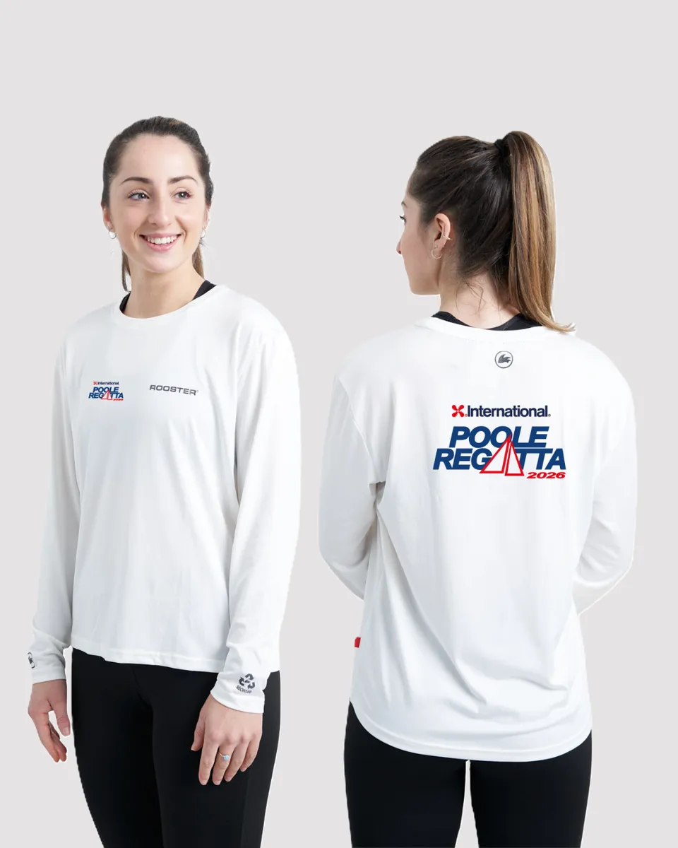 Rooster Tech Tops Quick Dry t-shirt UV blanc manches longues L