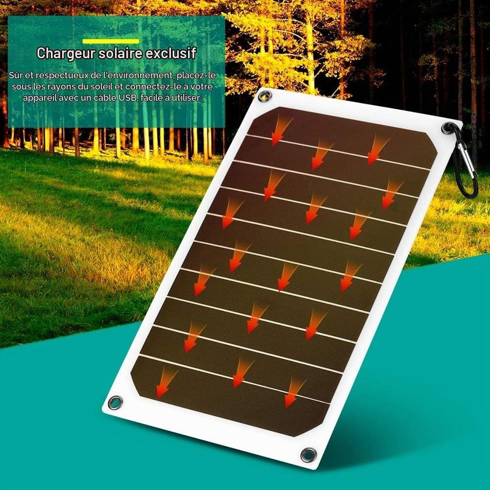 Jadeshay Solaire Photovoltaïque panneau solaire 10W 5V USB