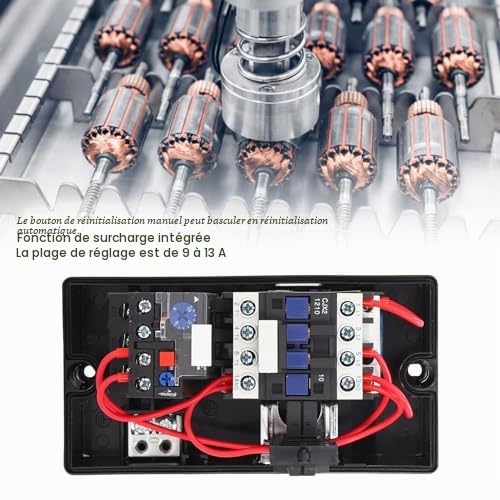 FTVOGUE Démarreur Magnétique 9-13A 220V 380V IP55