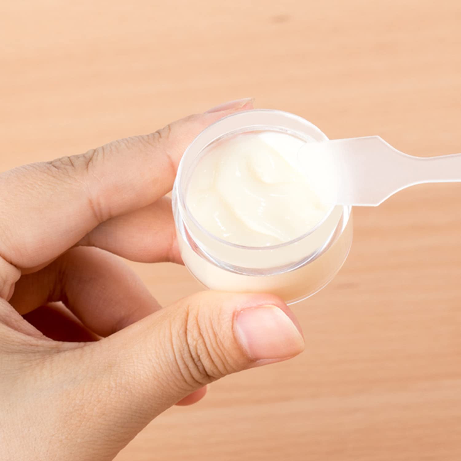 Tissting 100 Mini Pots Cosmétiques Plastique 2x2x1 cm
