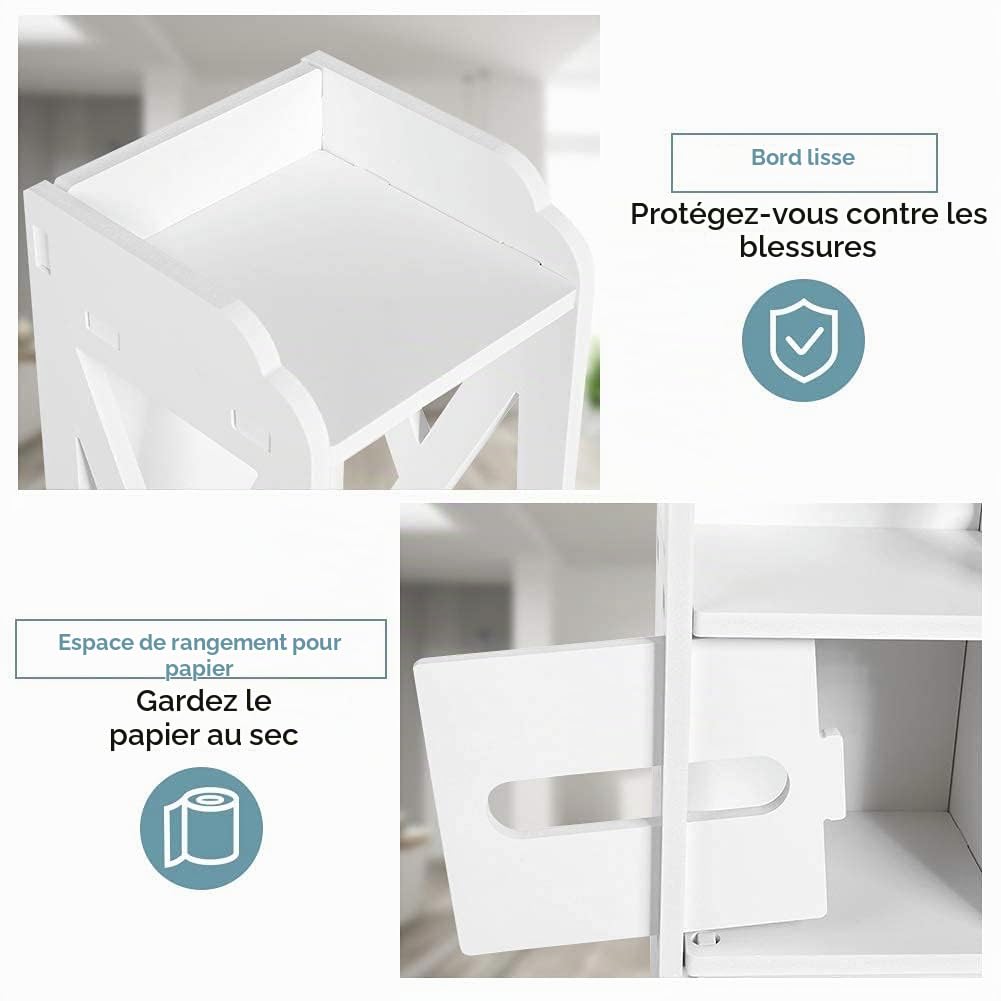 Ejoyous Bathroom colonne salle de bain blanc 80 cm