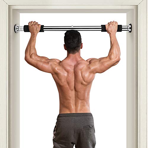 Ejoyous Barre Traction Porte 60-100 cm Inox 100 kg