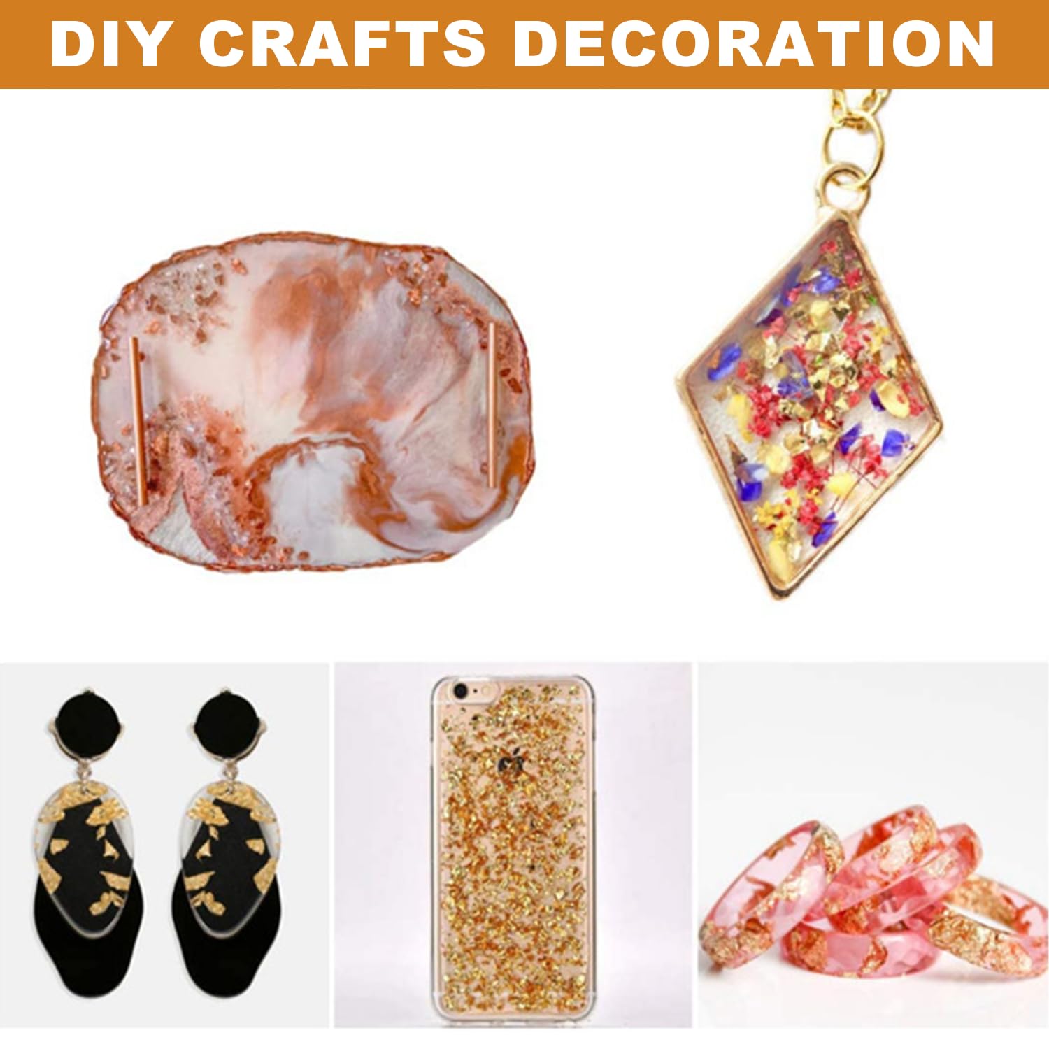 Tissting DIY flocons feuille d'or dorure 3 flacons
