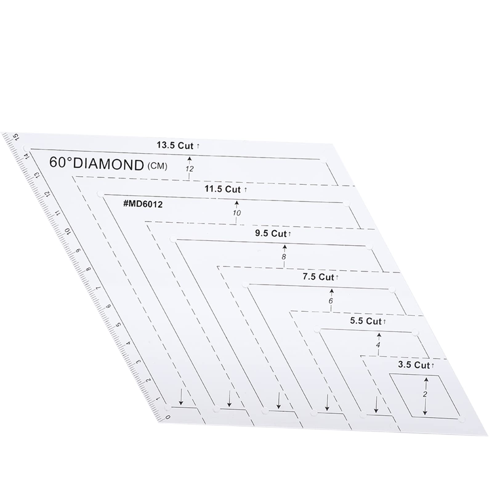 Tissting Règles Couture Transparentes Plastique 5 Pièces