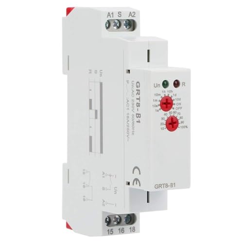Jadeshay GRT8-B1 Relais Temporisé 220V Rail DIN