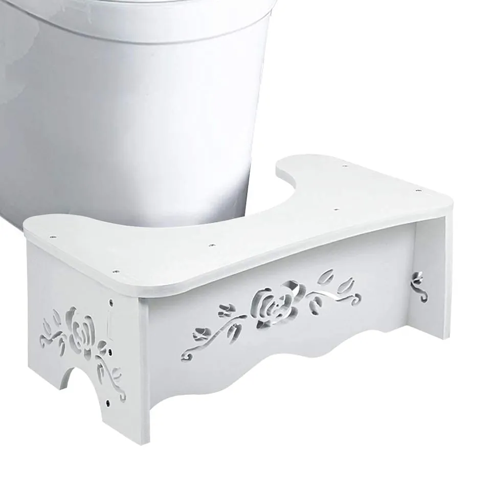 Ejoyous Tabouret Toilette Physiologique MDF Blanc 49,6cm