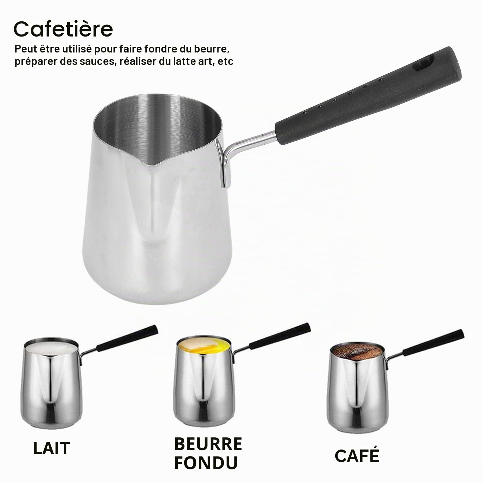 Tissting Cafetière Turque 350ml Inox Induction Gaz