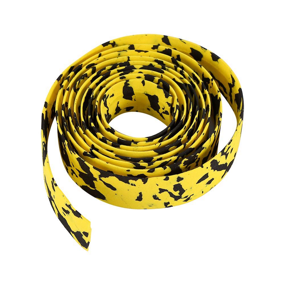 Ejoyous Sports & Equipment ruban guidon vélo noir jaune 2 pièces