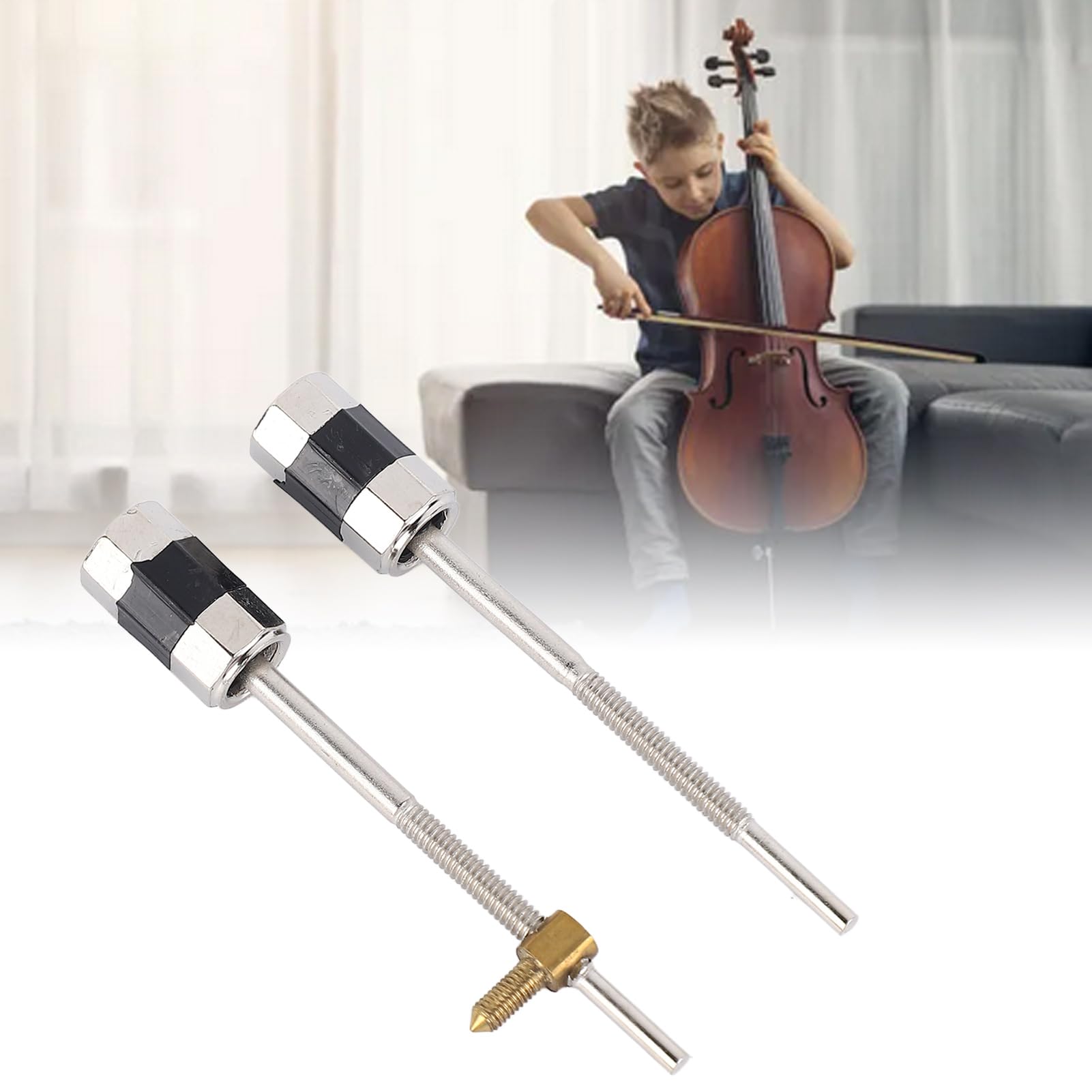 Tissting Vis Archet Violoncelle Métal 2 Pièces 6 cm Cuivre
