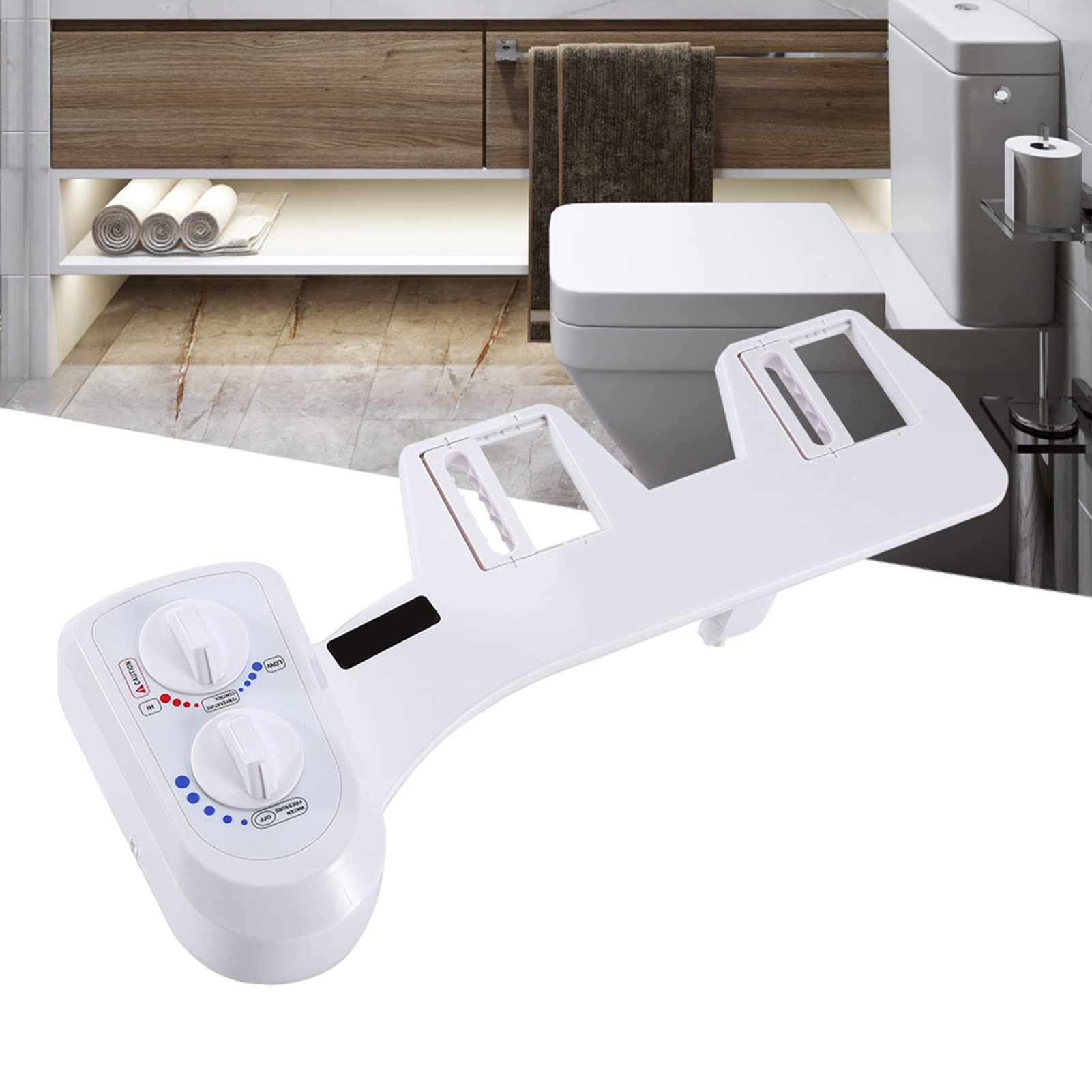 Ejoyous Bathroom bidet WC double bouton eau chaude mécanique