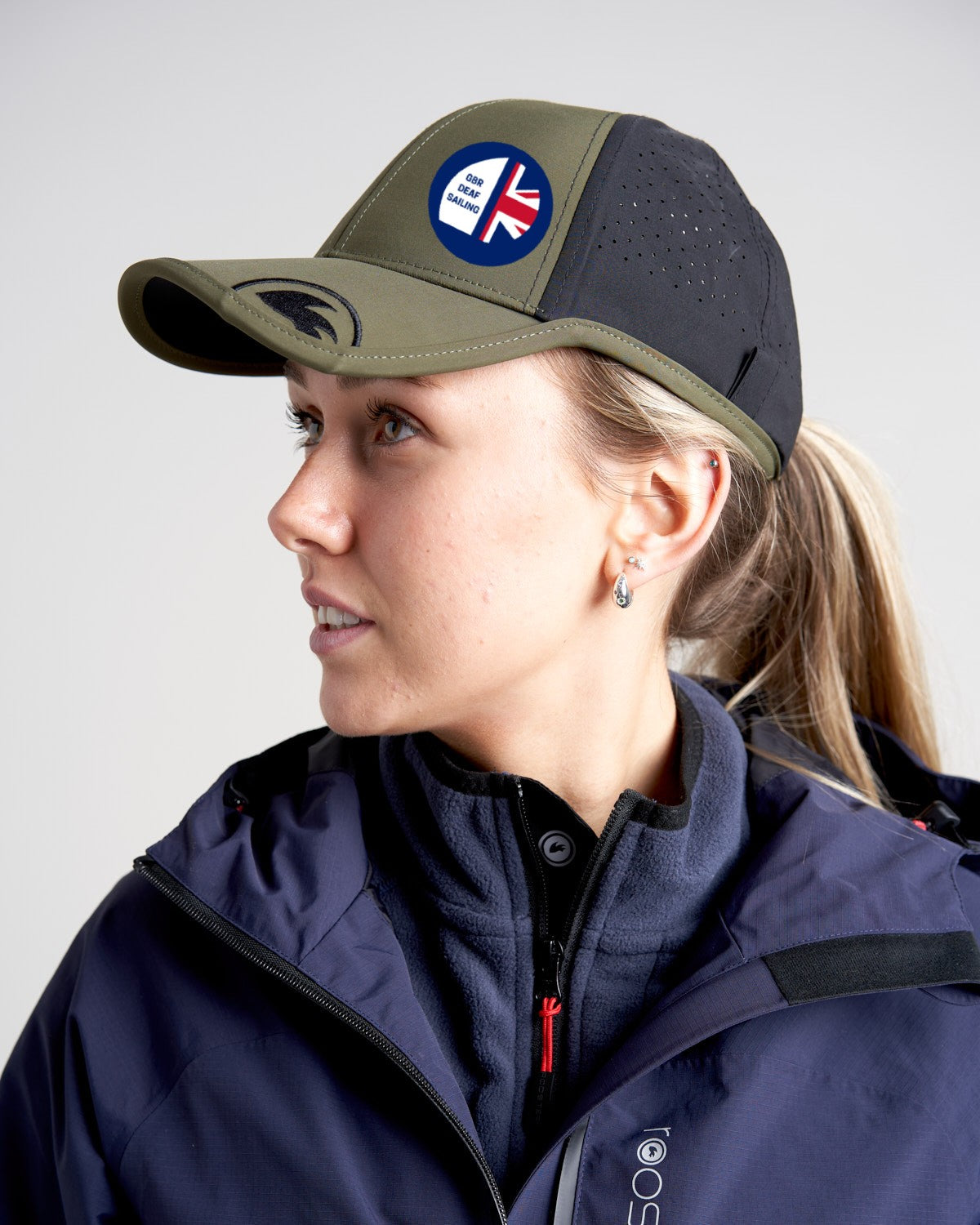 Rooster Hats & Headwear casquette Deaf Sailing noire structuree