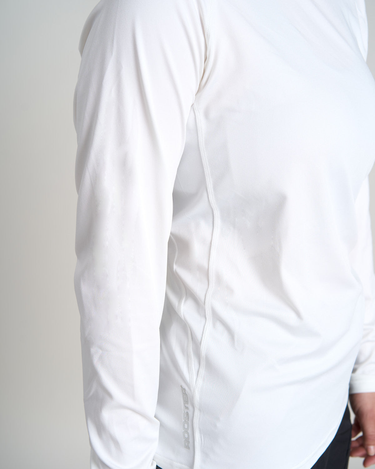 Rooster Tech Tops Long Sleeve Tech Tee t-shirt manches longues blanc UPF 50+