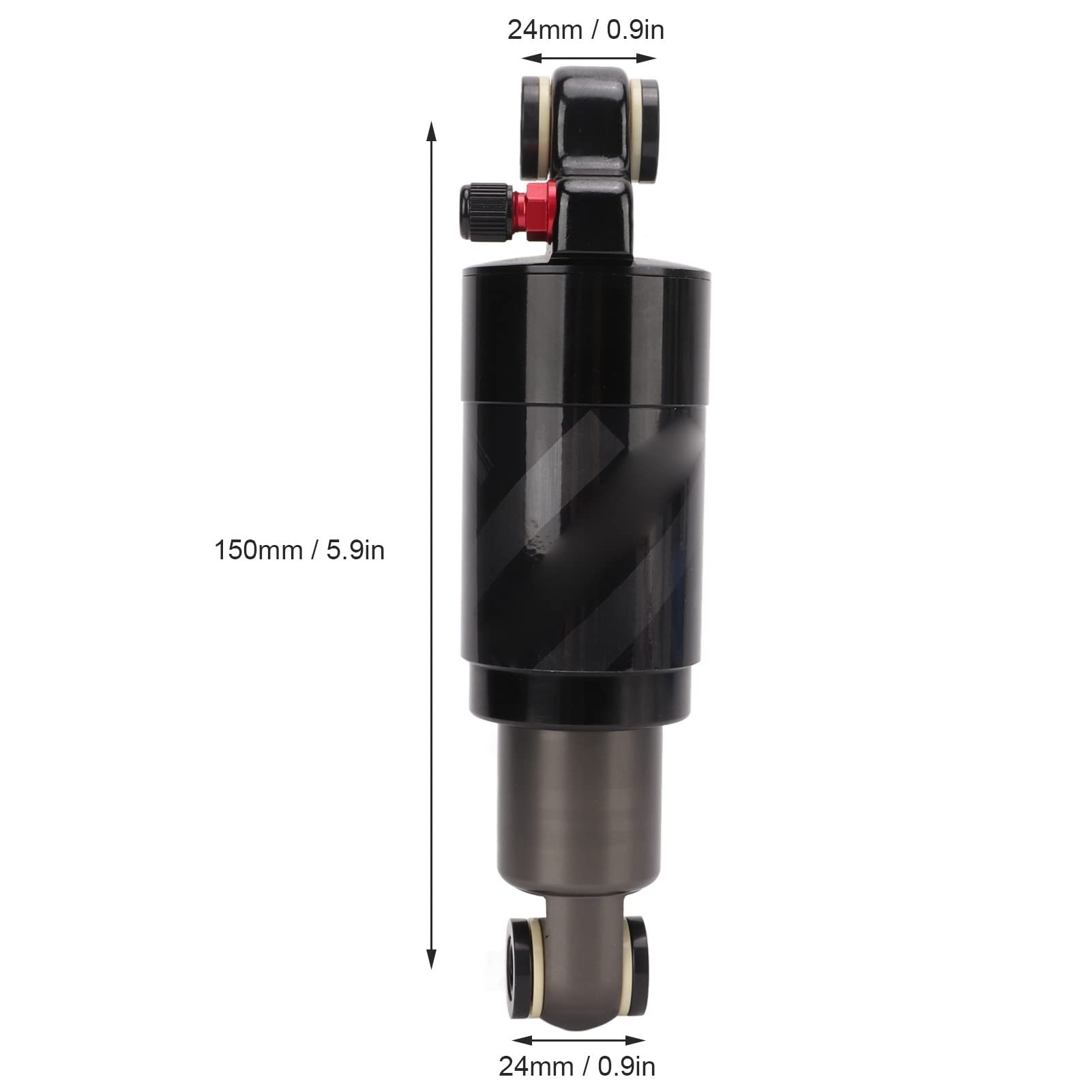 Tissting Amortisseur Arrière VTT 150 mm Aluminium Air 100 PSI