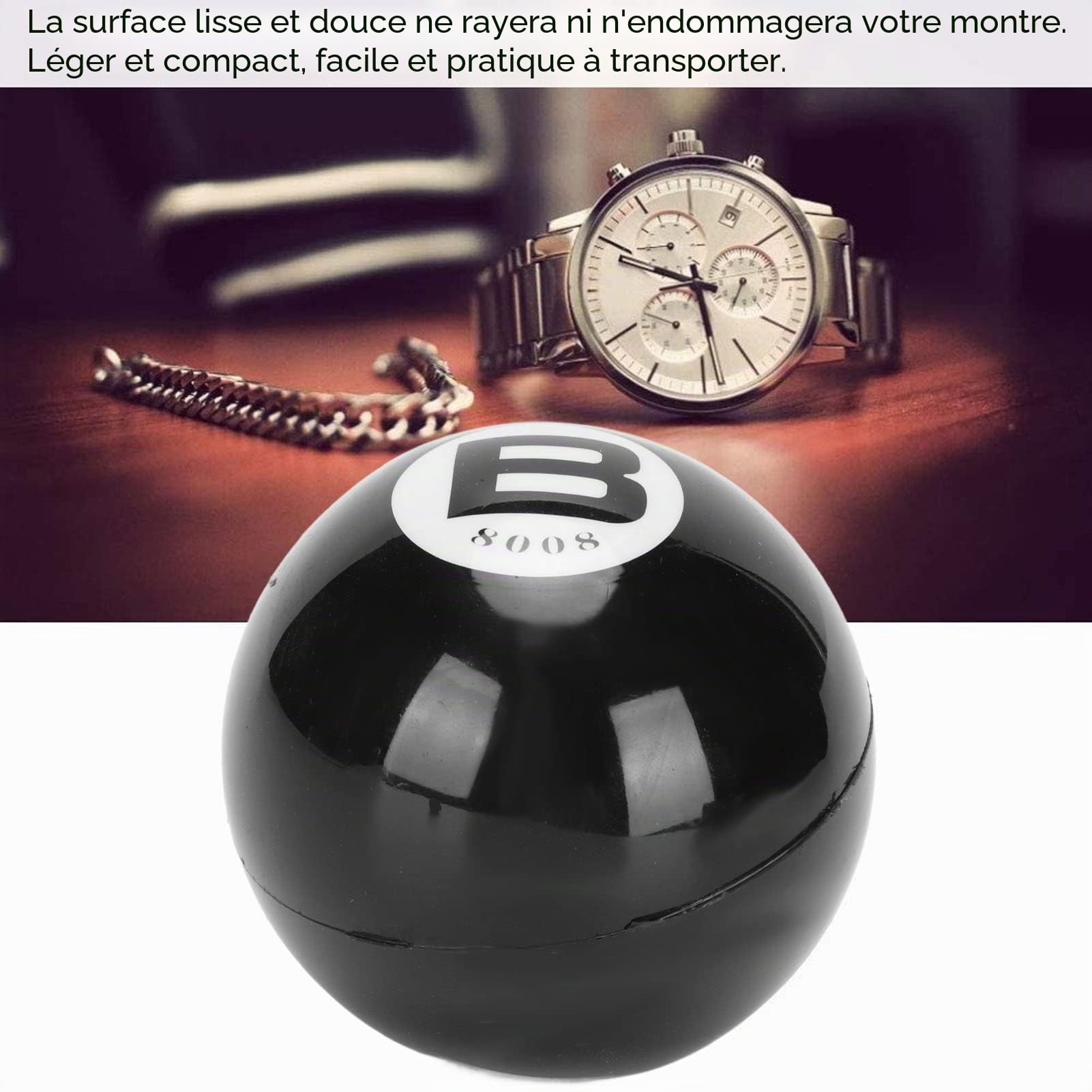 Ejoyous boule ouvre-boîtier montre caoutchouc 7 cm