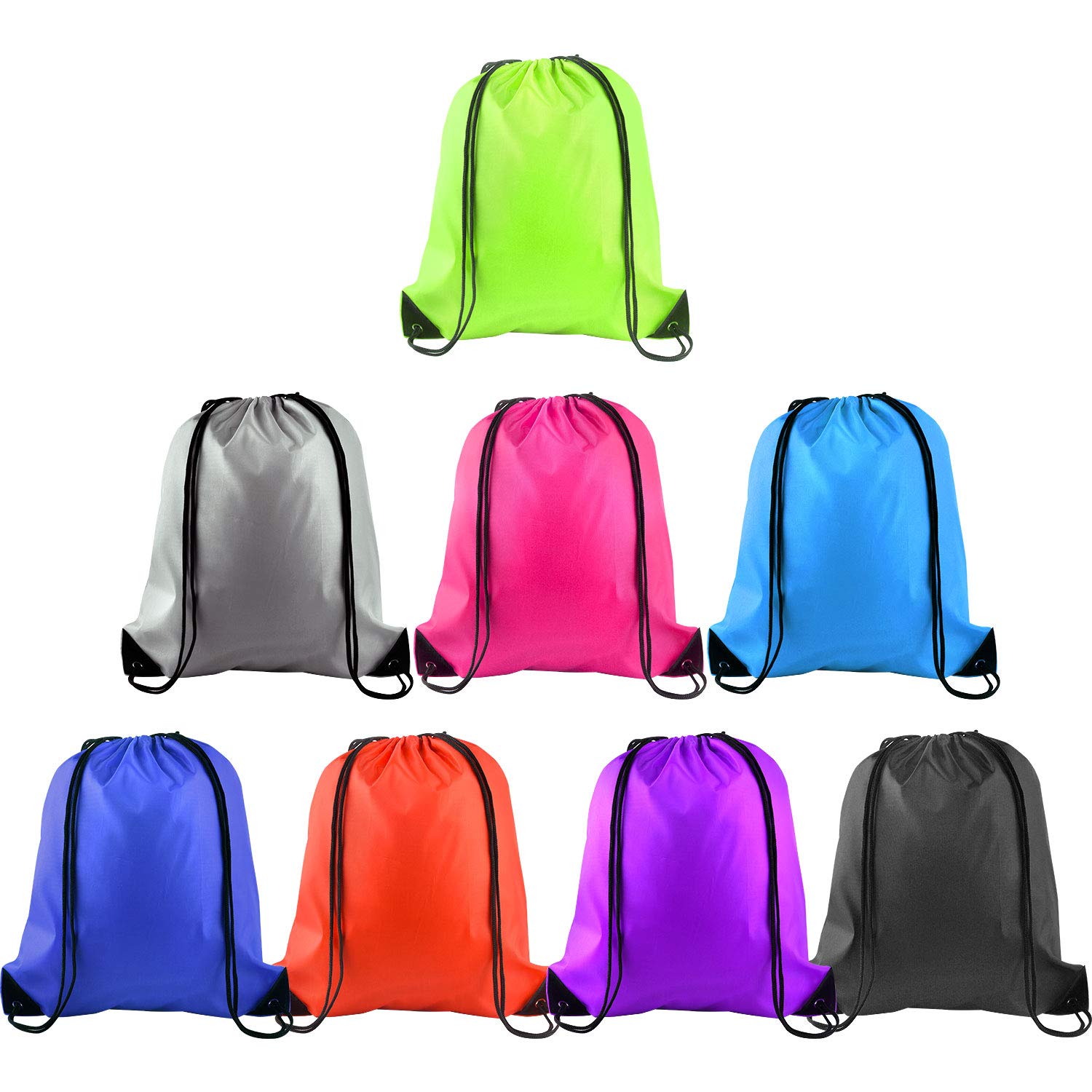 FEPITO Bags & Pouches sac cordon noir 39x34cm polyester