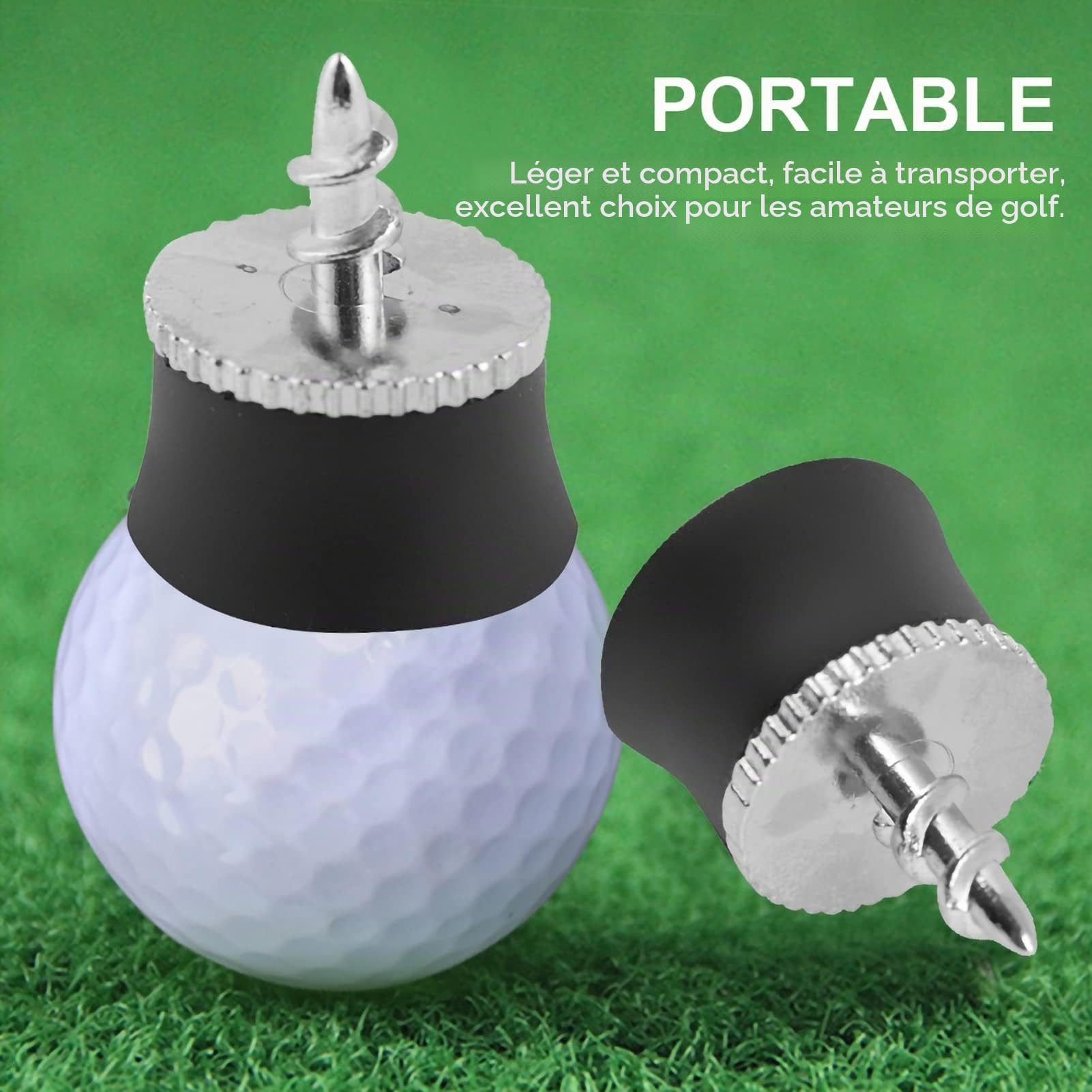 Ejoyous Sports & Equipment ventouse balle golf putter noir