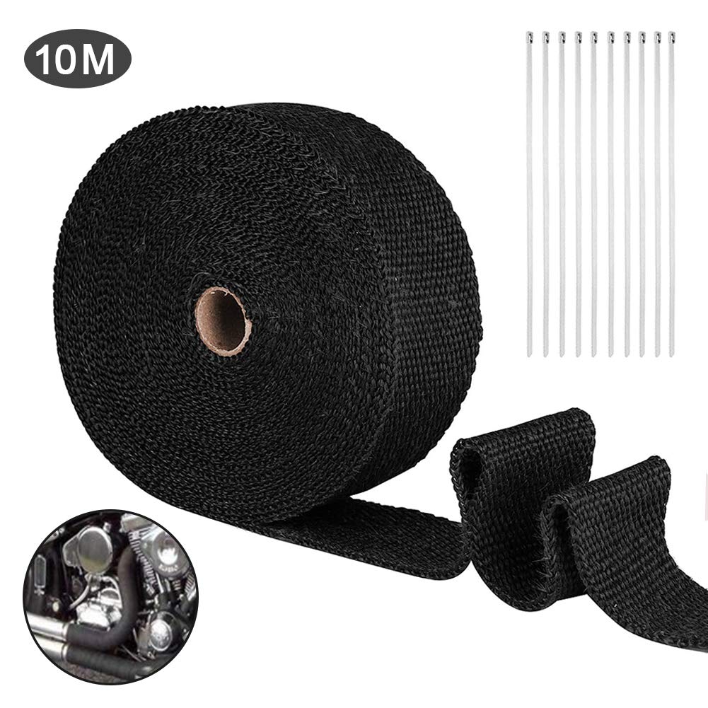 Ejoyous bande thermique échappement basalte 10m x 50mm