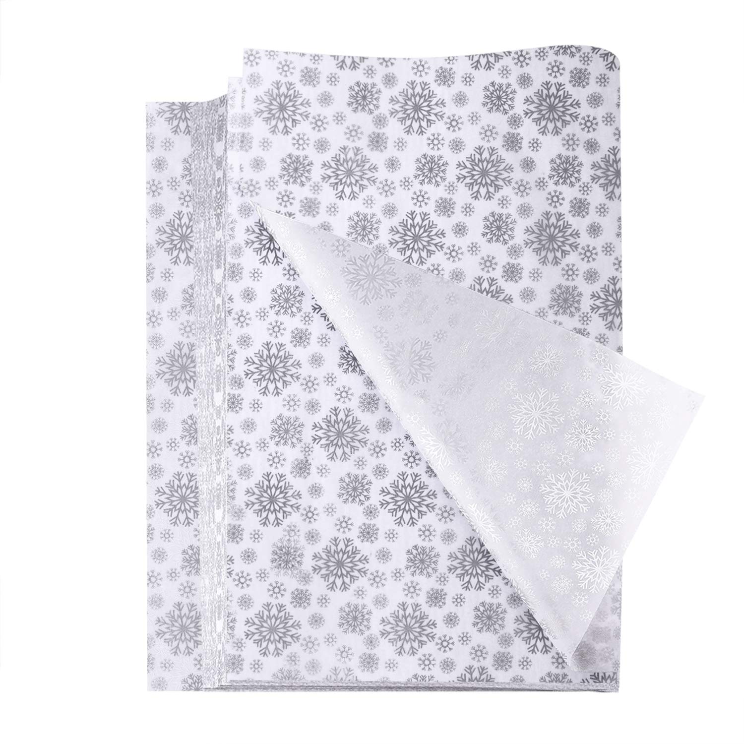 FEPITO papier de soie Noël argent 100 feuilles
