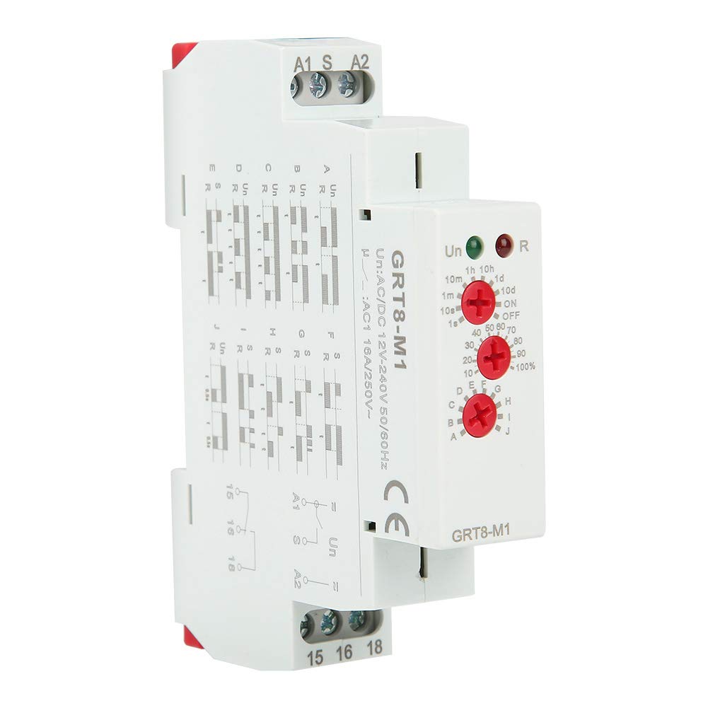Jadeshay GRT8-M1 relais temporisé 12V-240V 10 fonctions