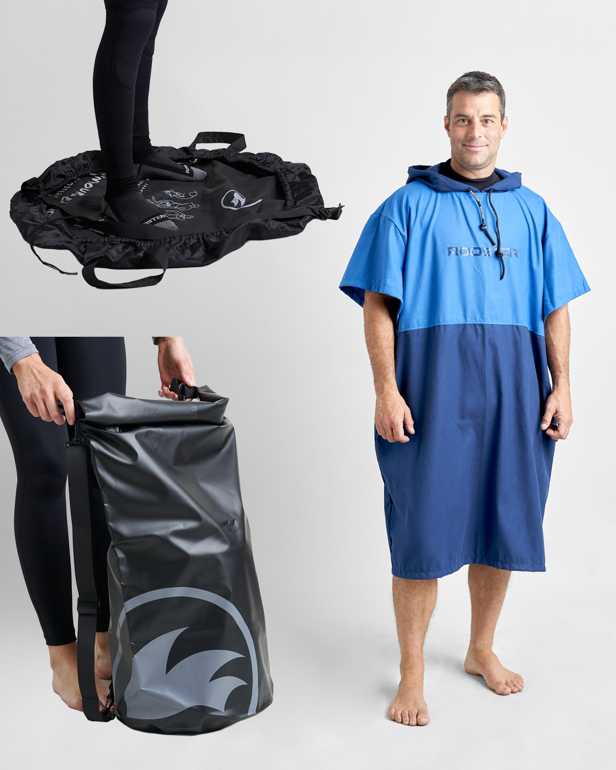 Rooster Changing Kit bundle poncho + sac étanche 60 L