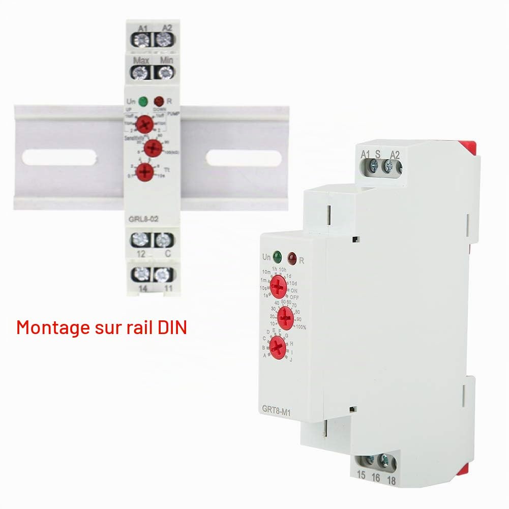 Jadeshay GRT8-M1 relais temporisé 12V-240V 10 fonctions