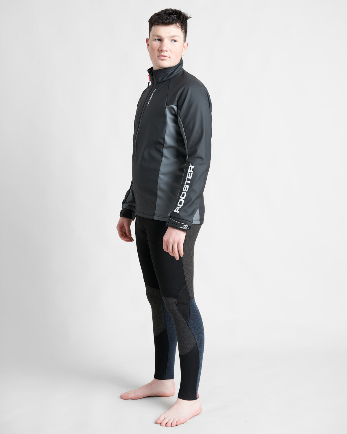 Rooster Aquafleece top Active zippé Noir