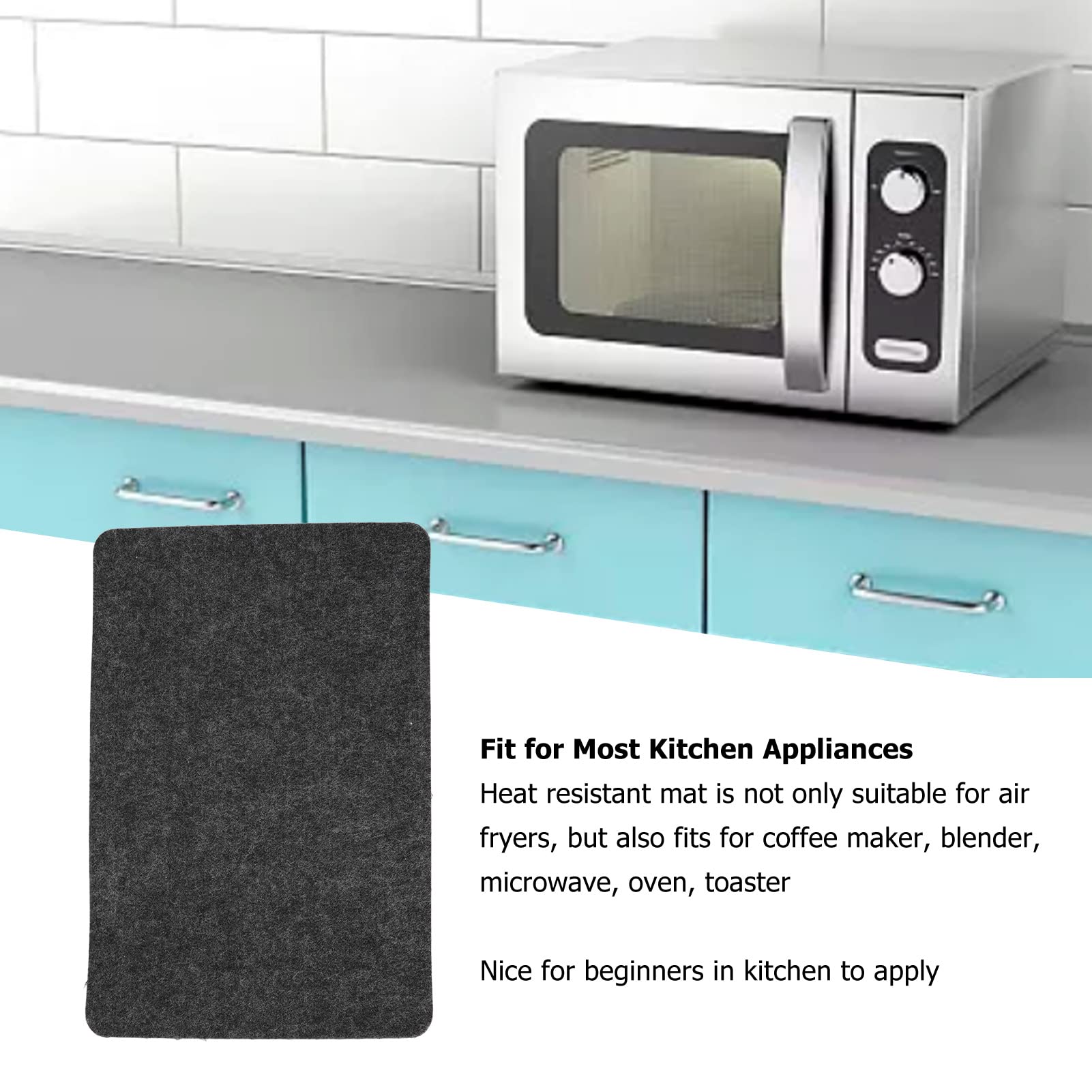 Tissting Kitchen Bathroom tapis chaleur feutre 45x30 cm lot 2