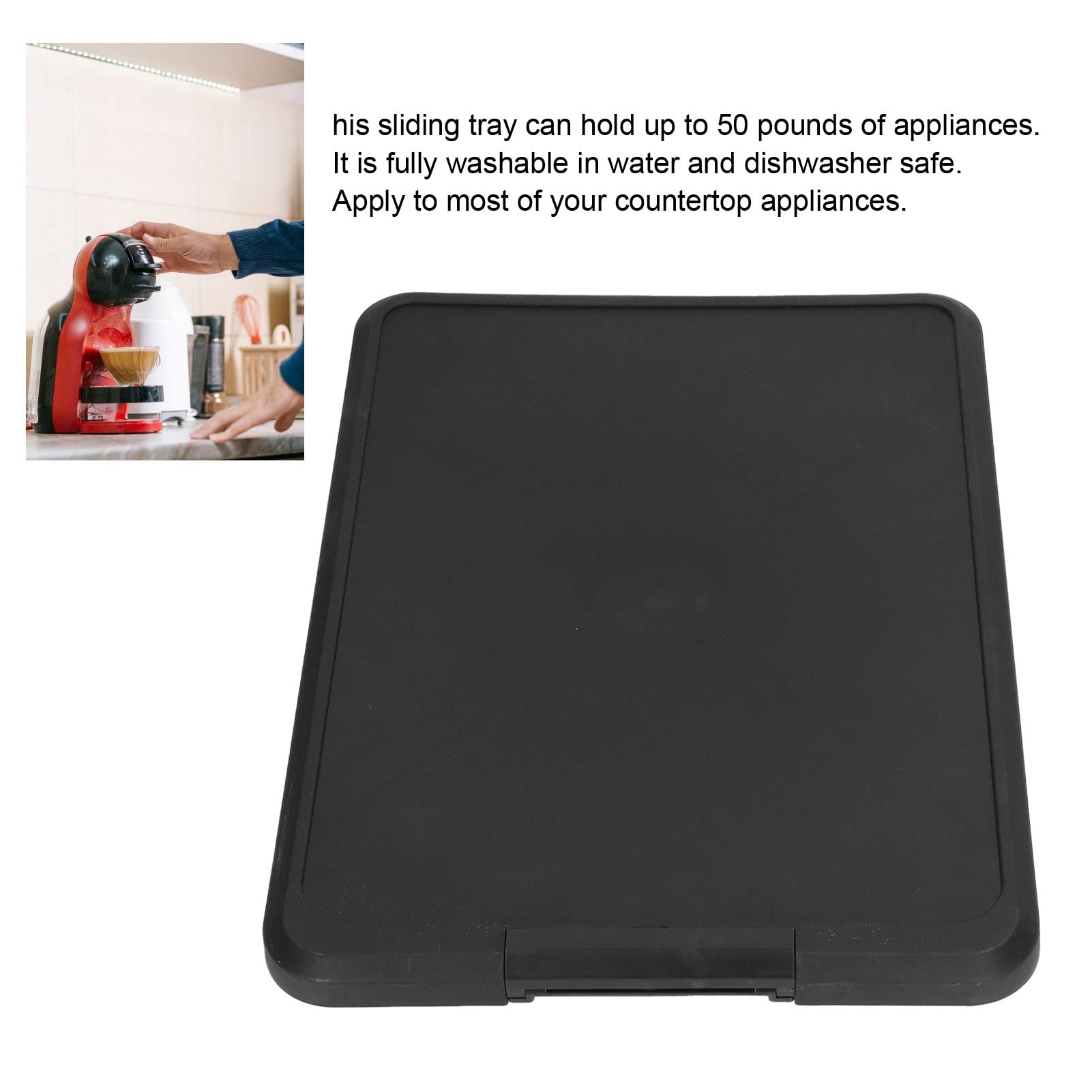 Tissting Kitchen Bathroom plateau coulissant cuisine XL 41x30 cm