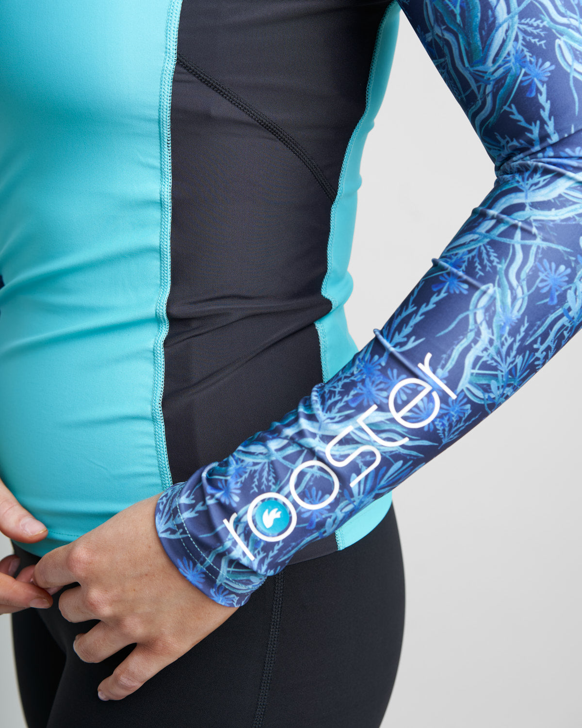 Rooster UV Rash Top lycra femme manches longues Sea Grass UV50+