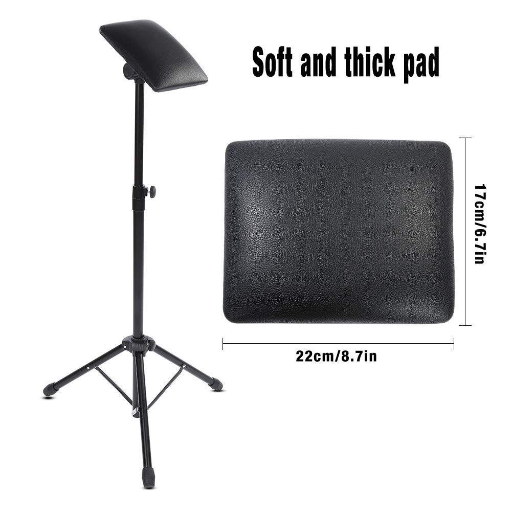 Ejoyous Health Beauty accoudoir tatouage noir réglable 83-136 cm