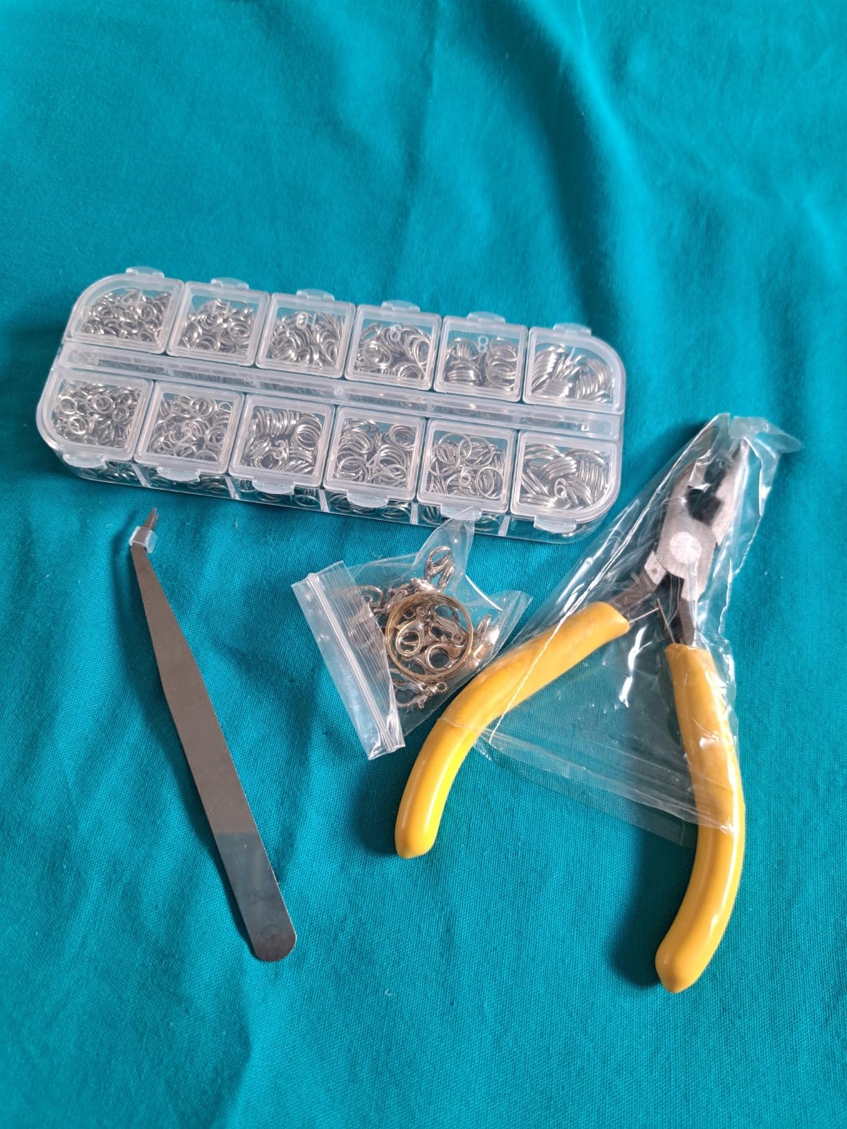 FEPITO Arts & Crafts Supplies kit bijoux argent 1540 pièces