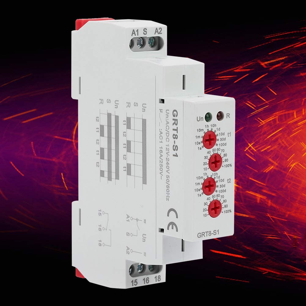 Jadeshay Installation Électrique GRT8-S1 relais temporisé 12-240V